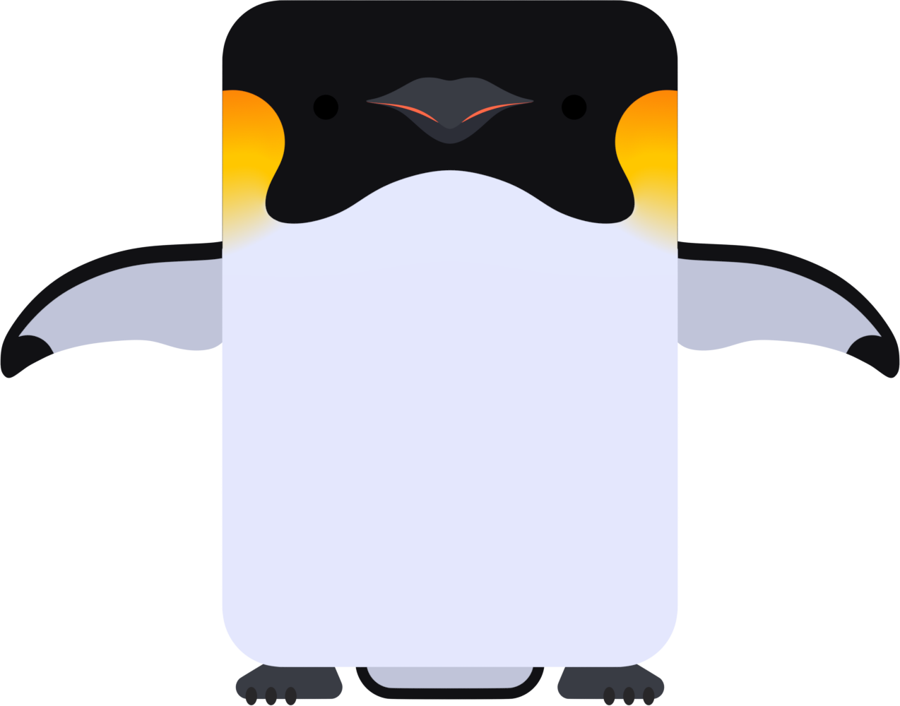 Animal[animal] Emperor Penguin - Adã©lie Penguin Clipart (1274x1000), Png Download
