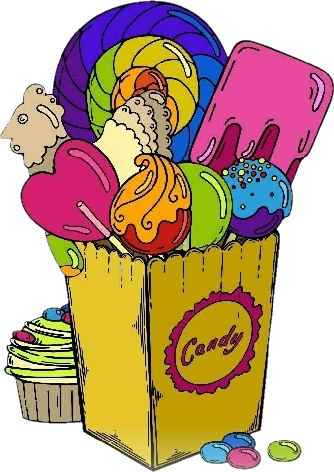 #doces #balas Clipart (720x1016), Png Download