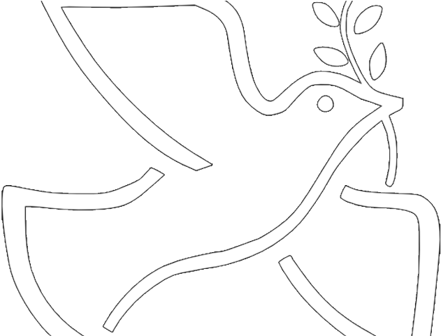 Peace Dove Clipart Fig Leaf - Our Lady Peace Dove - Png Download (640x480), Png Download