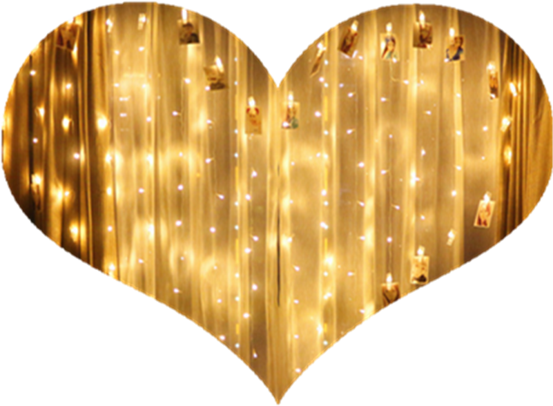 Christmas Stars Decoration Led Love Heart-shaped Lights - Heart Clipart (800x800), Png Download