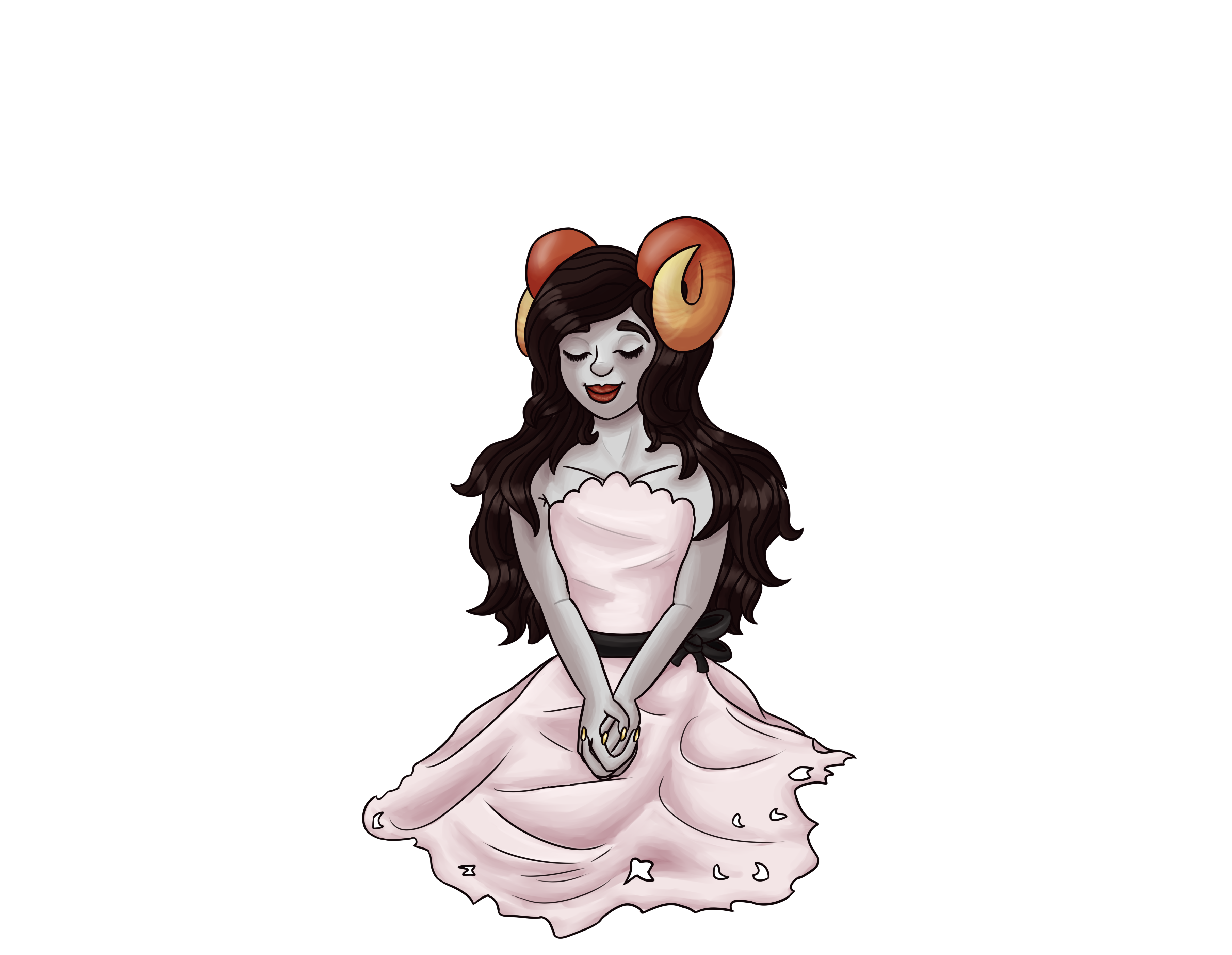 Ghost Girl Fanart , Png Download - Illustration Clipart (3620x2807), Png Download