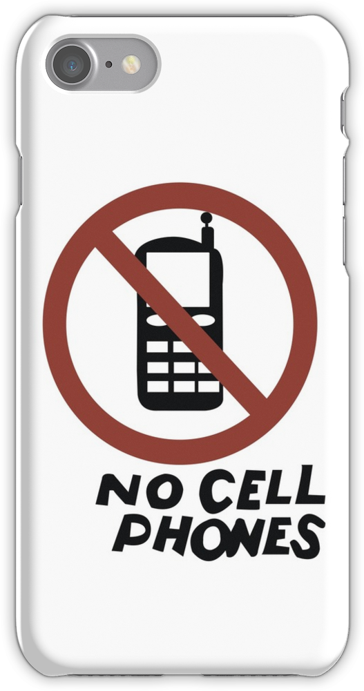 No Cell Phones Iphone 7 Snap Case - Luke's Diner No Cell Phone Sign Clipart (750x1000), Png Download