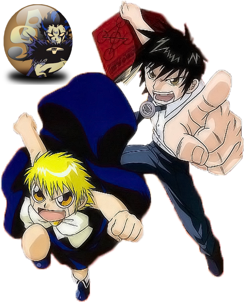 Gash Png - Zatch Bell E Kiyo Clipart (803x994), Png Download