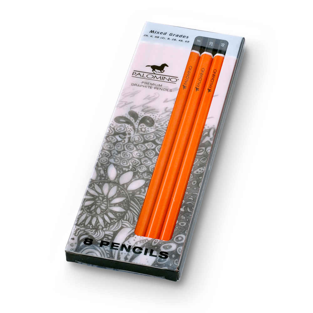 Palomino Graphite Mixed Grade Drawing Pencil Set - Pencil Clipart (1000x1000), Png Download