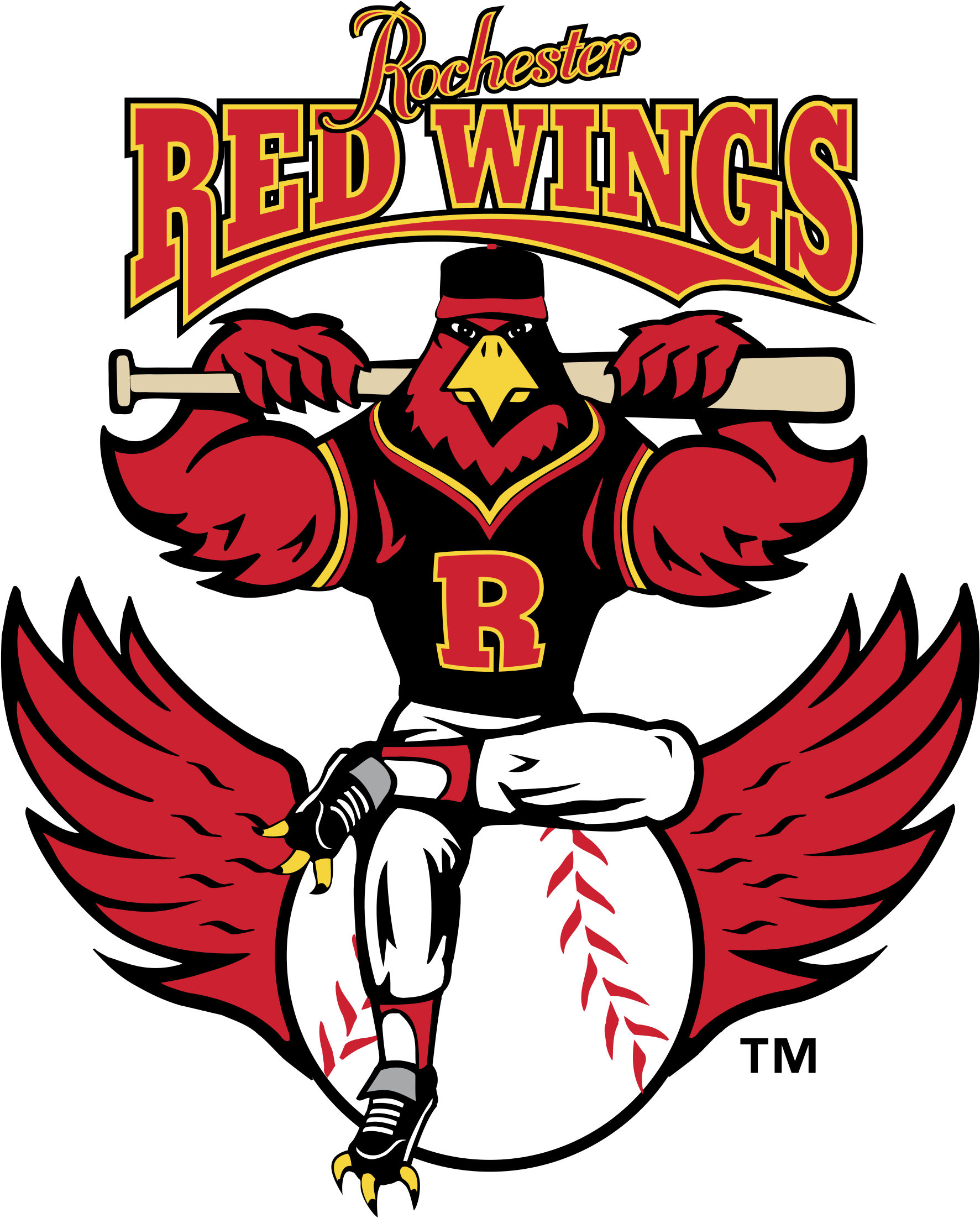 Rochester Red Wings Logo Png Transparent - Red Wing Baseball Team Clipart (2400x2400), Png Download