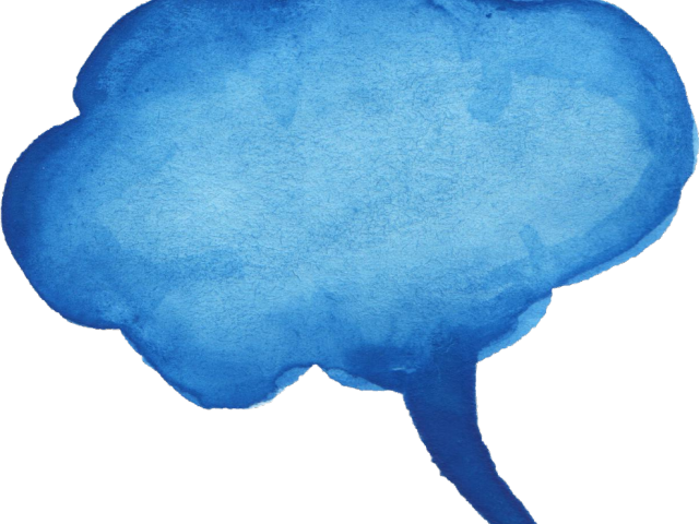 Speech Balloon Png - Transparent Watercolor Speech Bubble Clipart (640x480), Png Download