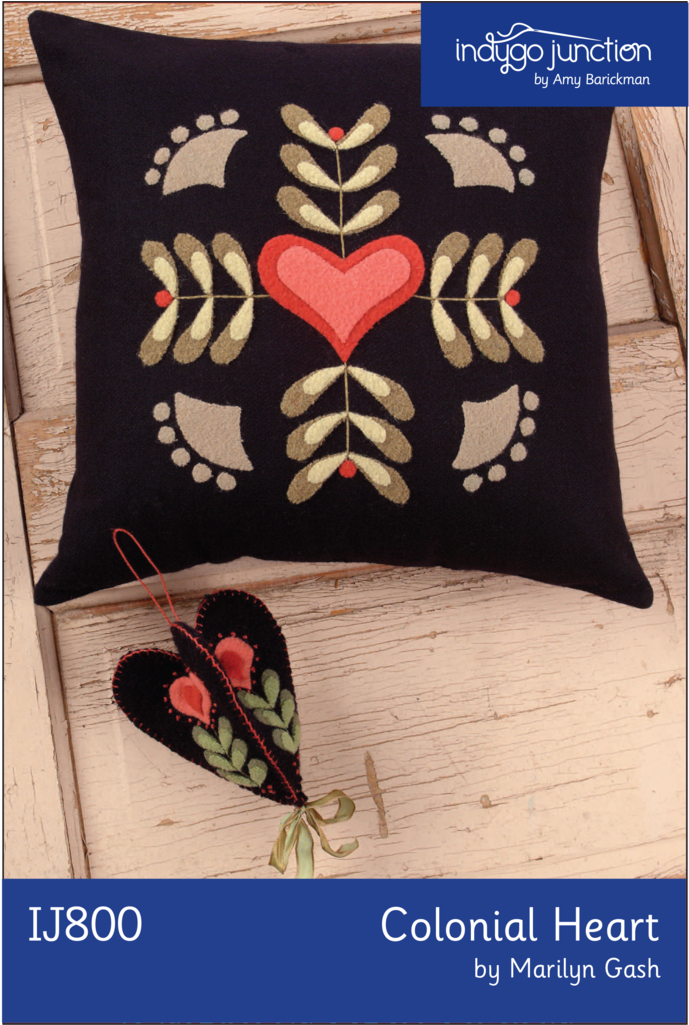 Colonial Heart Pillow & Ornament Digital Pdf Pattern - Cushion Clipart (1024x1024), Png Download