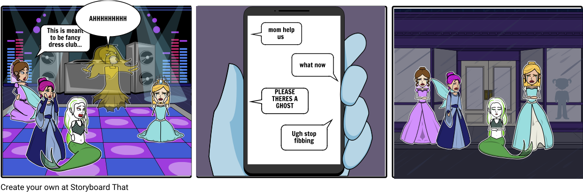 The Fancy Dress Ghost - Cartoon Clipart (1164x385), Png Download