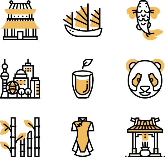 China Symbols - United Arab Emirates Icons Png Clipart (600x564), Png Download