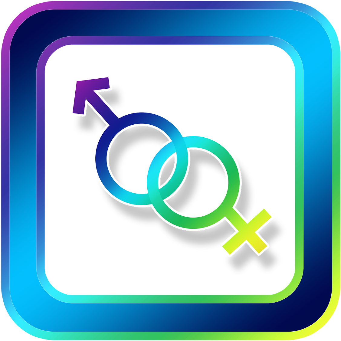 Icon Male Female - Simbolo Do Homem E Da Mulher Png Clipart (1280x1280), Png Download