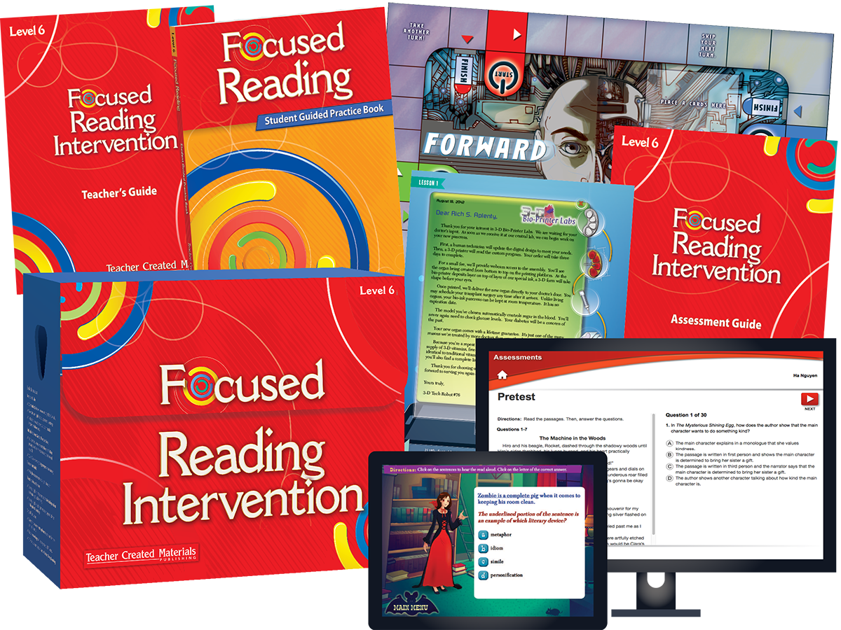 Focused Reading Intervention - Flyer Clipart (1200x900), Png Download