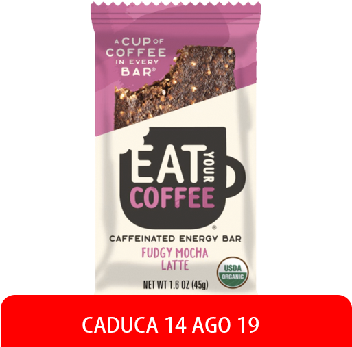 Eat Your Coffee, Barrita Fudgy Moka Con Granos De Café, - Toffee Clipart (600x700), Png Download