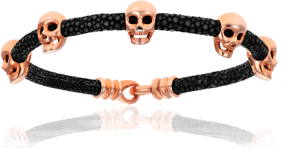 Multi Skull - Bracelet Clipart (1106x570), Png Download