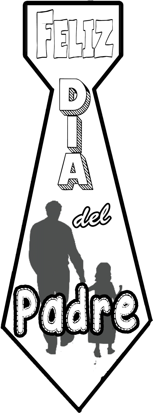 Corbata Dia Del Padre Png - Corbatas Dia Del Padre Clipart (618x1600), Png Download