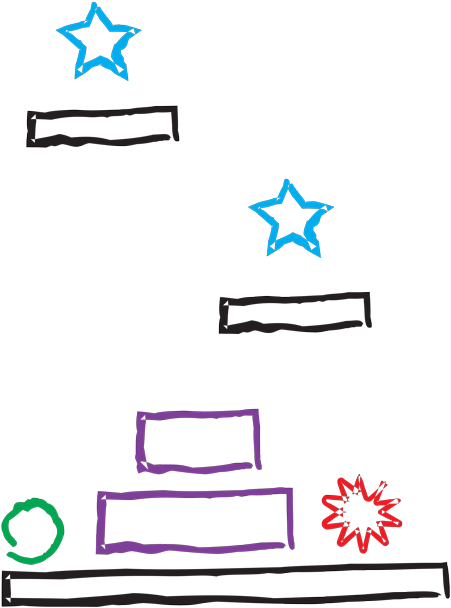 Draw Your Own Game - Fondos De Estrellas De Colores Png Clipart (600x641), Png Download