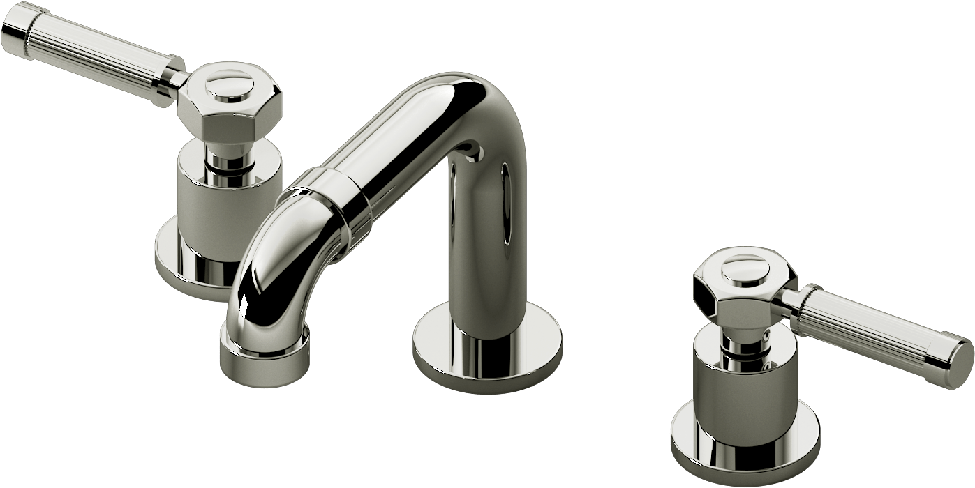 Vintage Widespread Lavatory Faucet G 11310 Lm56b Pc - Tap Clipart (1600x1024), Png Download