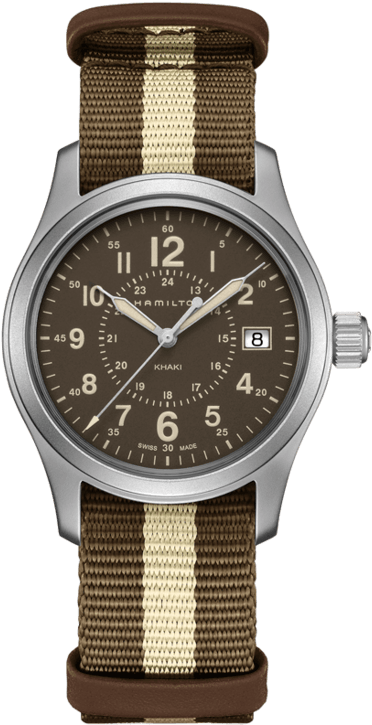 Los Mejores Relojes Para Regalar El Día Del Padre - Hamilton Khaki Field 38mm Brown Dial Clipart (504x768), Png Download
