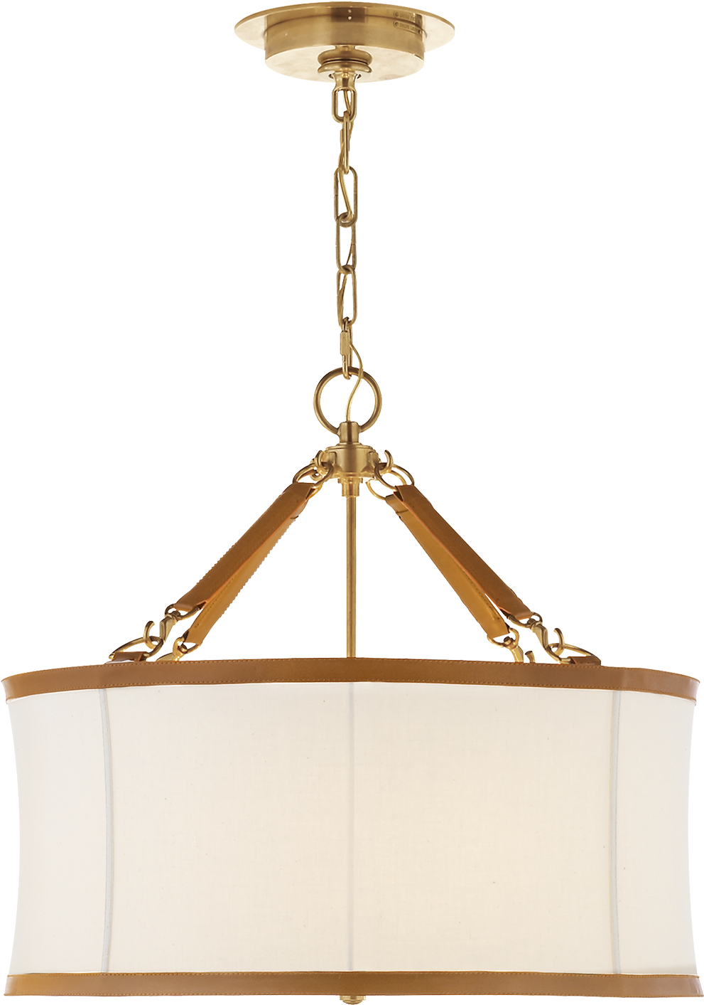 Broomfield Small Hanging Shade In Natural Brass And - Light Fixture Clipart (1440x1440), Png Download