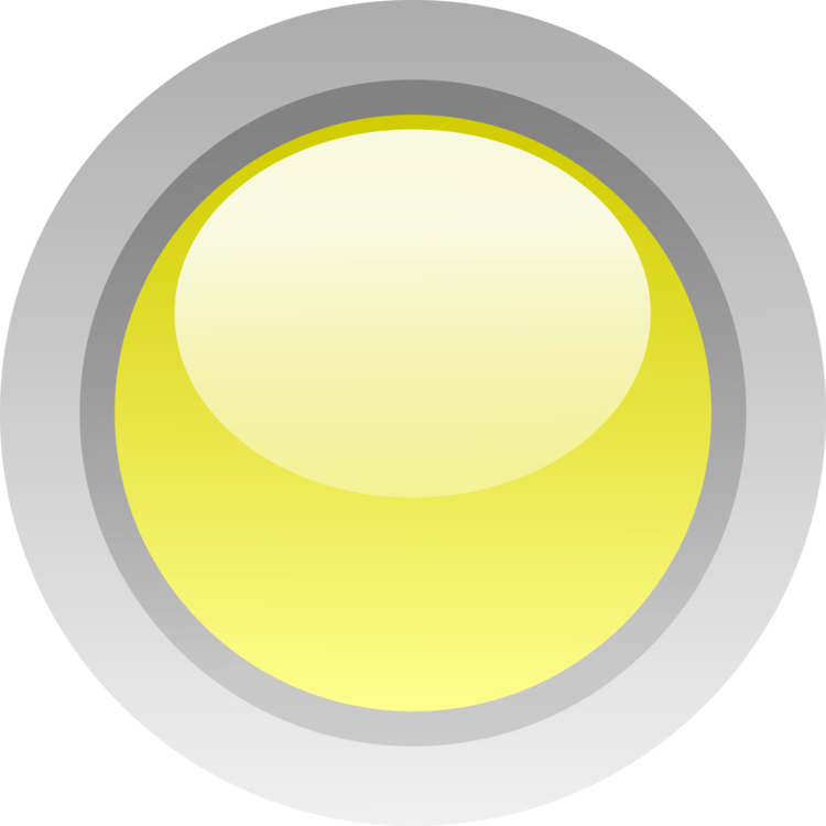 Computer Icons Light-emitting Diode Button Download - Yellow Led On Off Clipart (750x750), Png Download