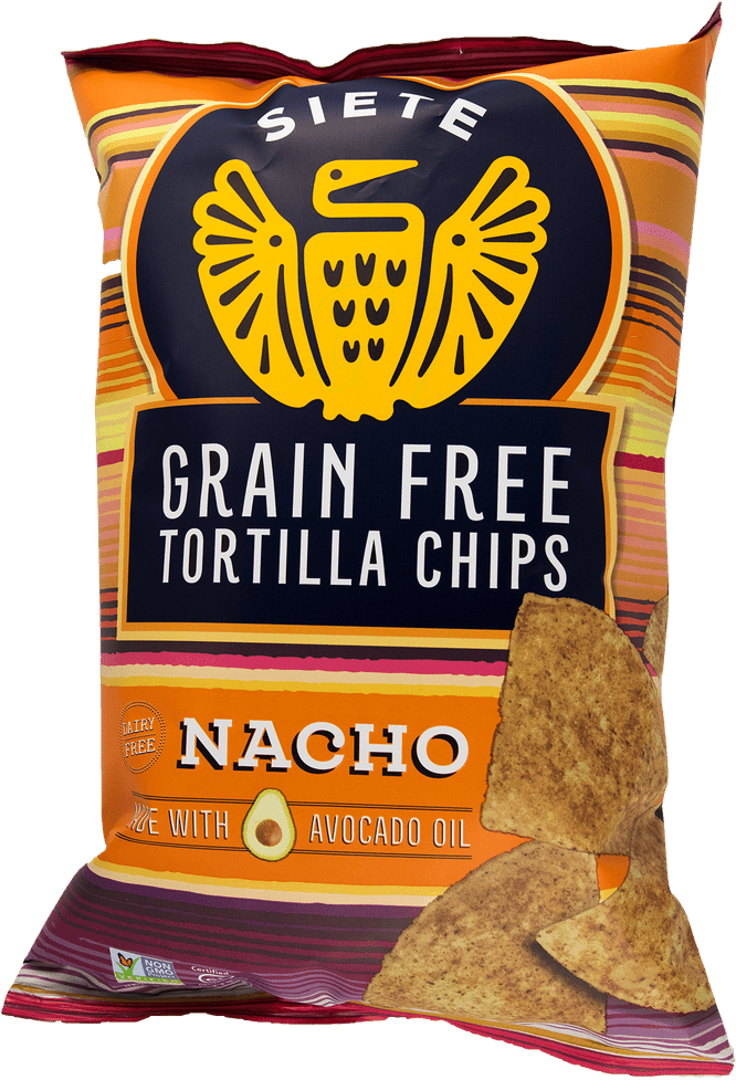 Siete Nacho Grain Free Tortilla Chips - Grain Free Tortilla Chips Nacho Clipart (1024x1024), Png Download