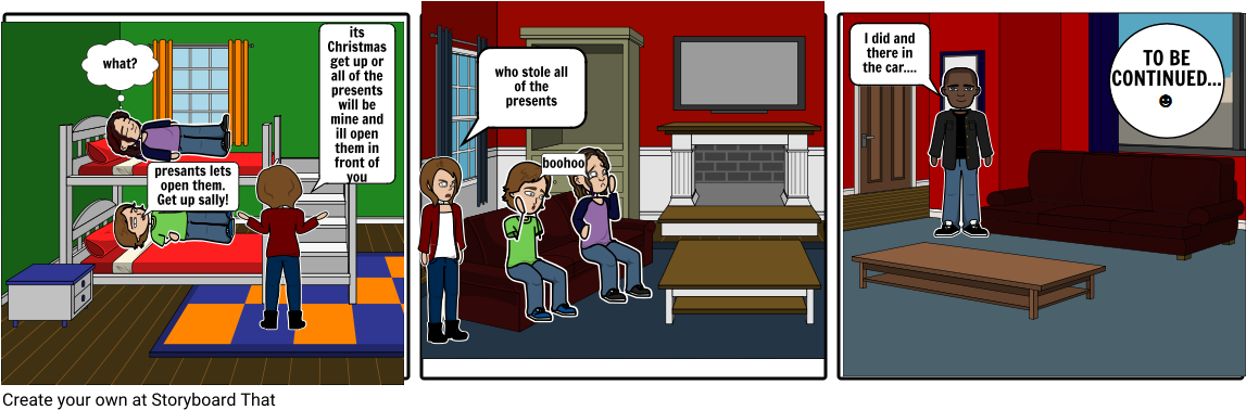 The Story Of The Present Steelier - Cartoon Clipart (1164x385), Png Download