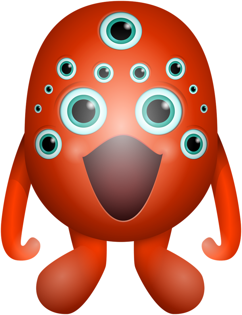 Kinderboekenweek 2017 / Gruwelijk Enge Monsters / Scary Clipart (842x1094), Png Download