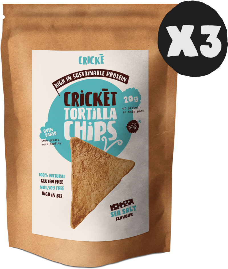 3x Cricket Tortilla Chips Sea Salt - Tortilla Chip Clipart (1080x1080), Png Download