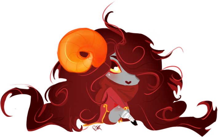 Clown Hair Png - Homestuck Aradia Transparent Clipart (709x448), Png Download