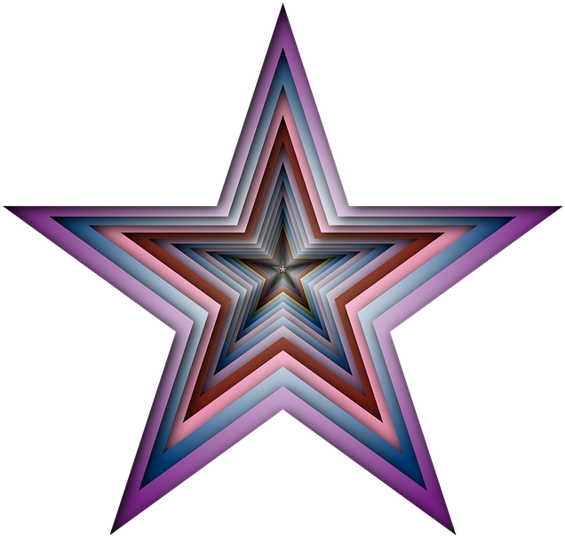 The Rainbow Light - Blue Nautical Star Clipart (757x720), Png Download
