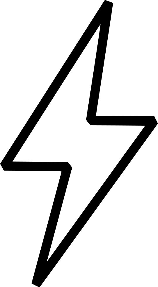 Lightning Svg Png Icon Free Download Clipart (540x980), Png Download