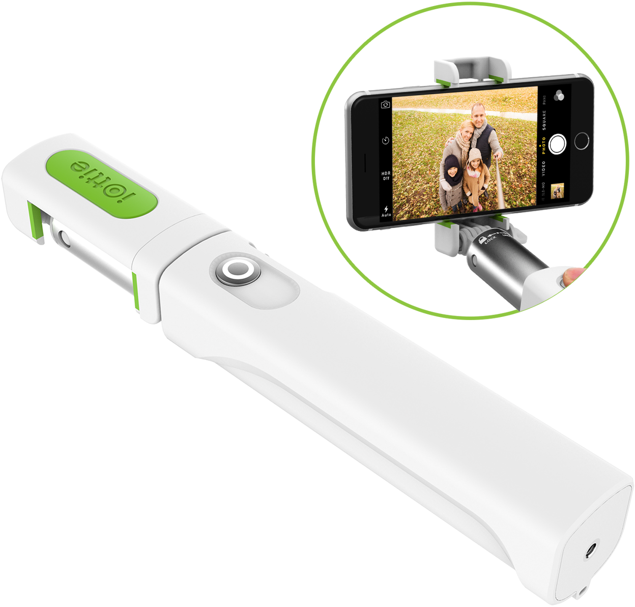 Iottie Selfie Stick , Png Download - Iottie Migo Selfie Stick Clipart (1248x1193), Png Download