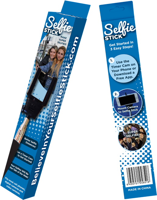 Selfie Stick Box Email - Banner Clipart (581x720), Png Download