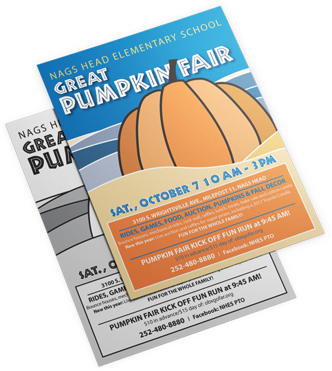 Nags Head Pumpkin Fair Flier - Flyer Clipart (626x600), Png Download