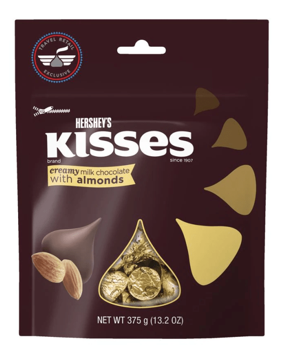 Hershey Kisses With Almond 3 Oz Clipart (700x700), Png Download