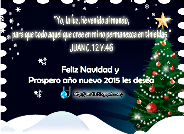 Mensaje De Navidad Y Año Nuevo 2015, Del Blog Uh T - Music Clipart (640x480), Png Download