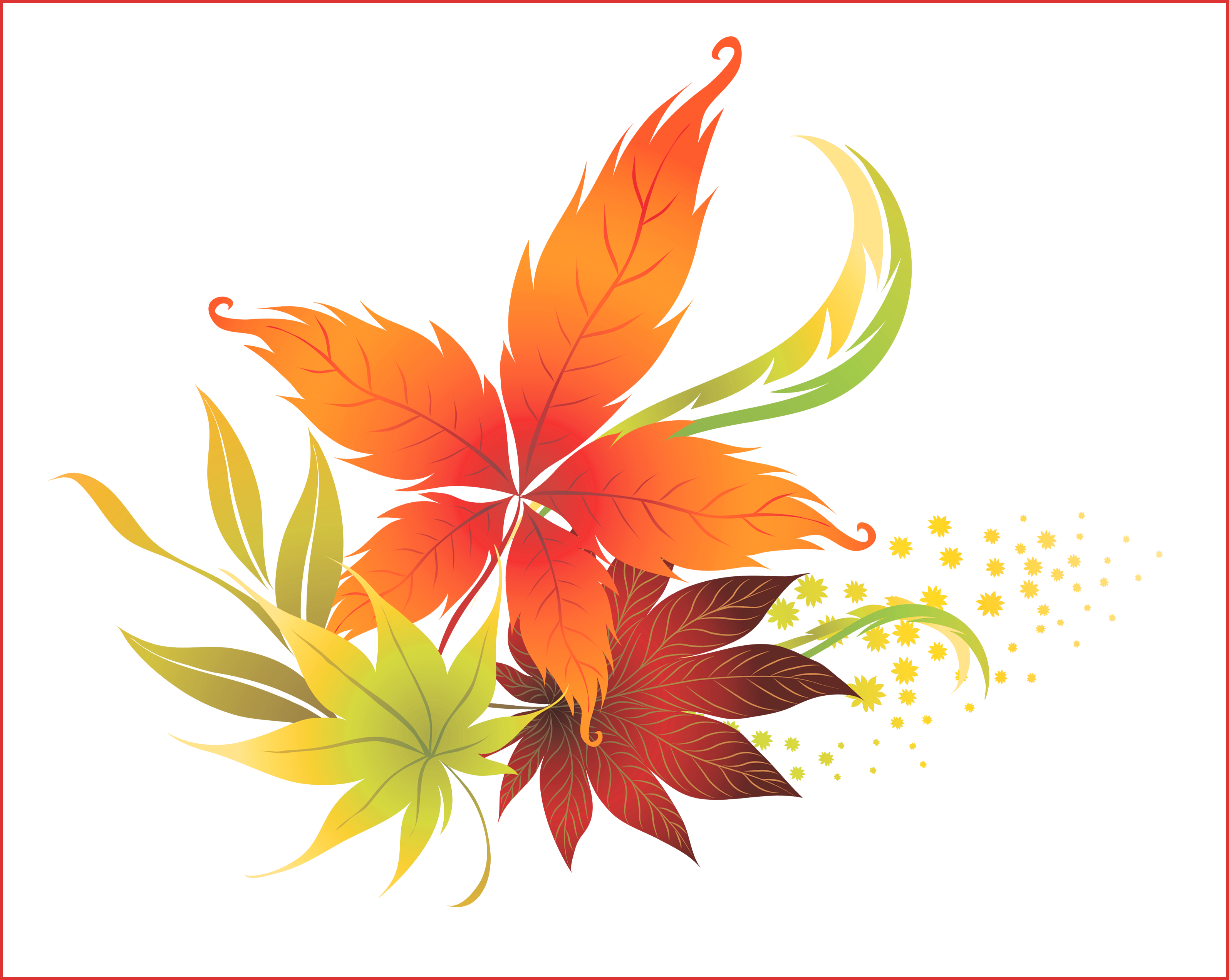 Fall Leaves Fall Clip Art Autumn Clip Art Leaves Clip - Transparent Background Leaf Clipart - Png Download (3191x2544), Png Download
