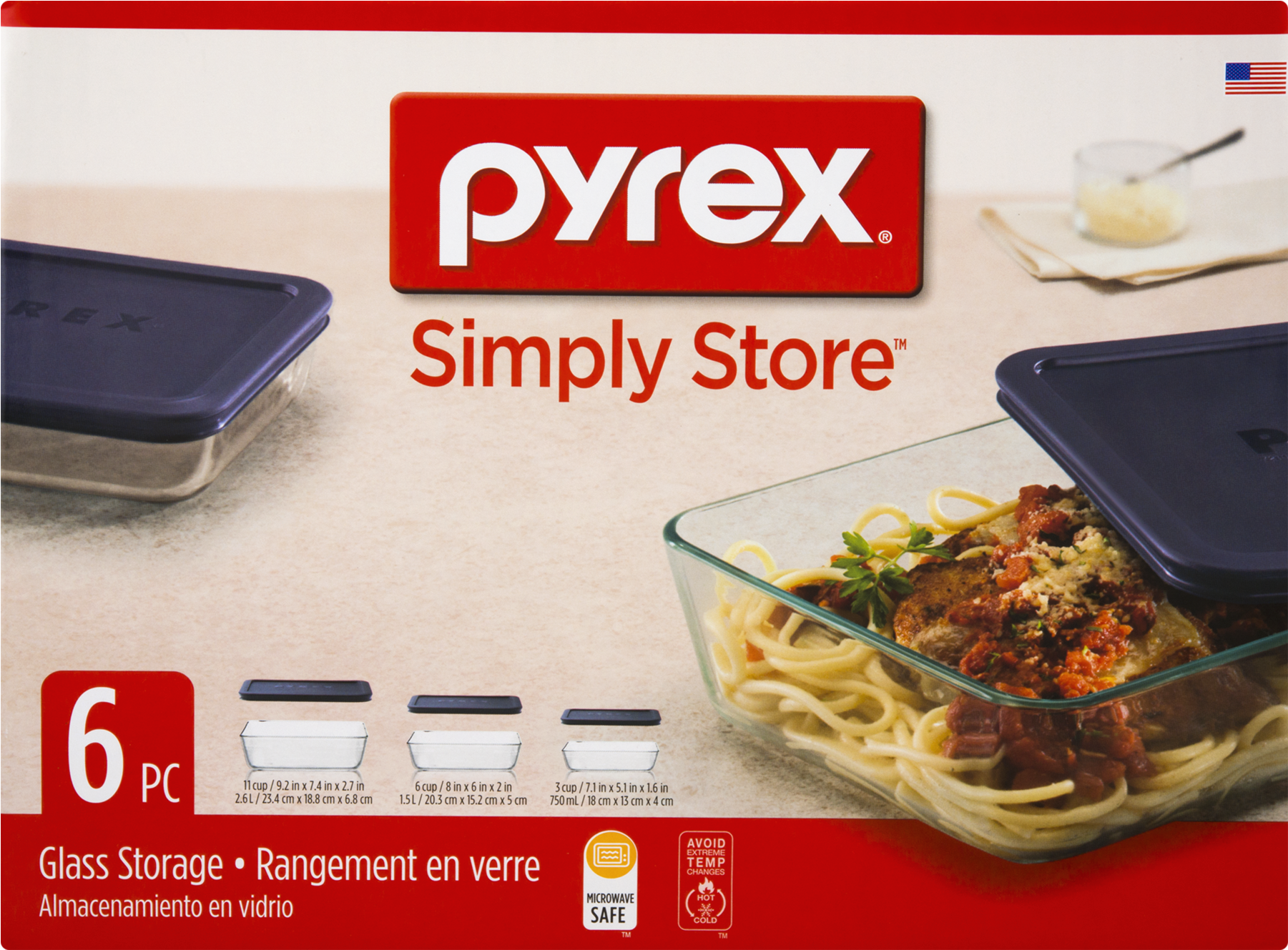 Pyrex Simply Store 20 Piece Clipart (1800x1800), Png Download