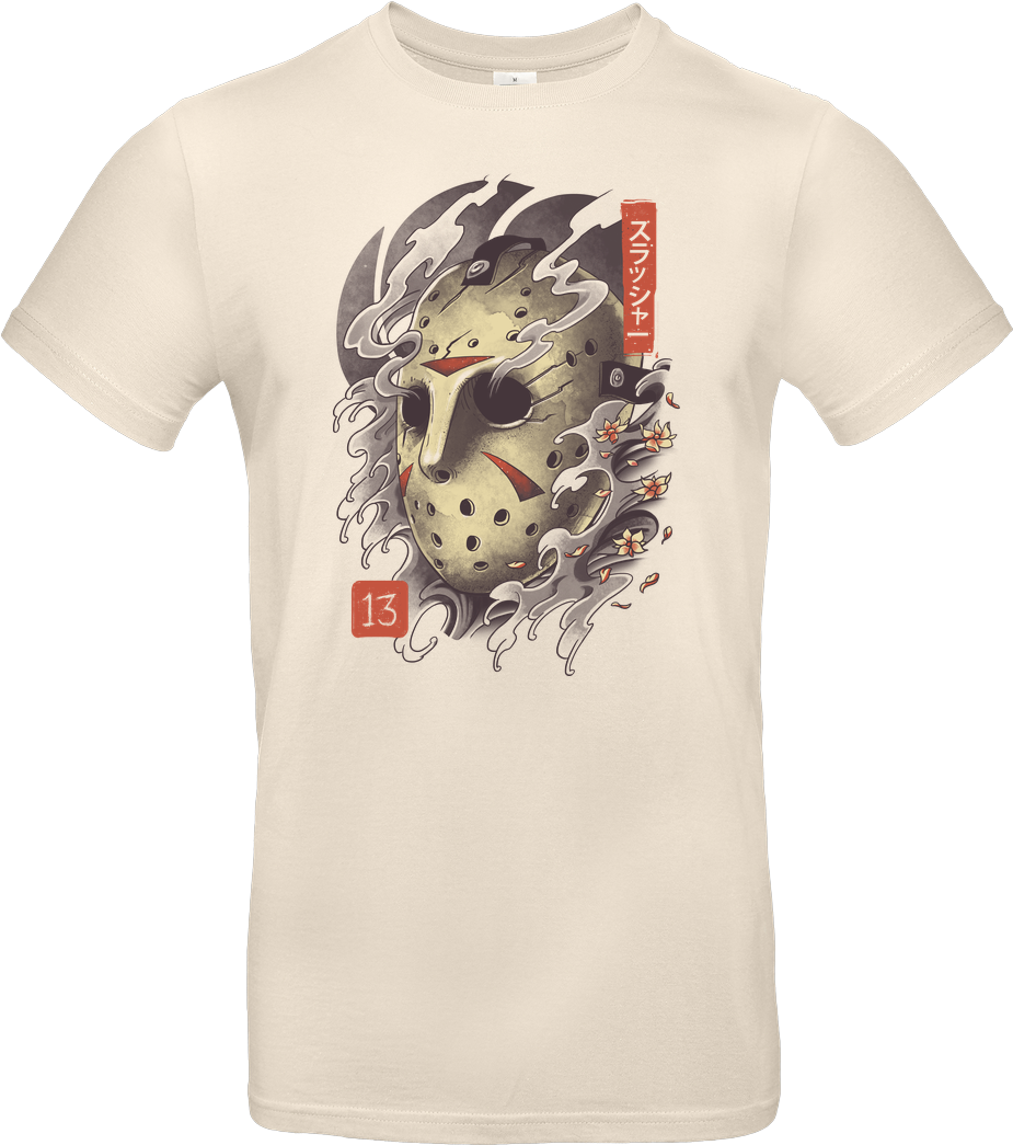 Jason Mask Png - Oni T Shirt Clipart (925x1045), Png Download