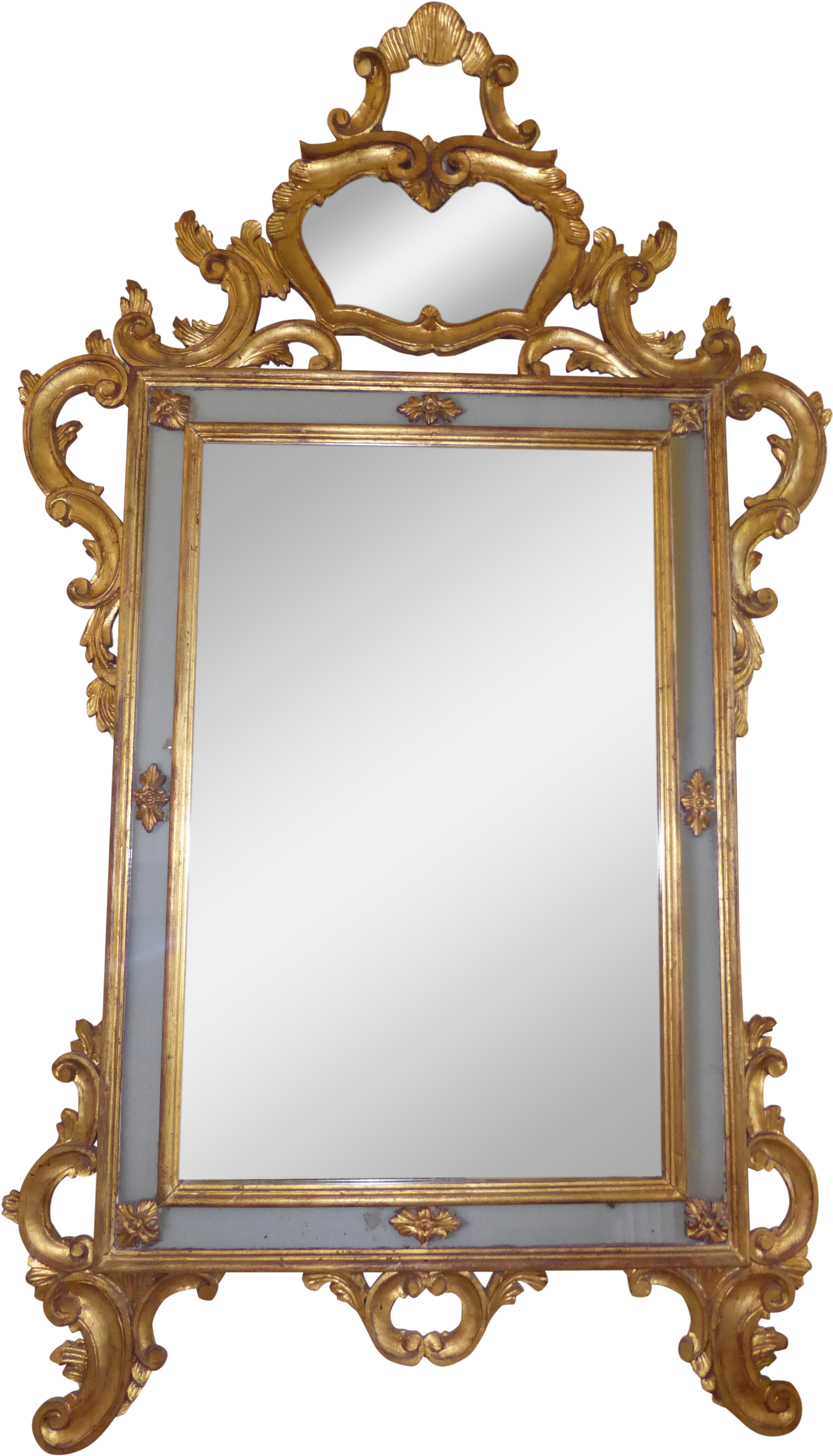 French Louis Xv Gold Giltwood Rococo Large 67" Wall - Antique Clipart (1656x2893), Png Download