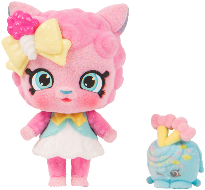 Shopkins Season 9 Fluffy Shoppettes Sugar Swirl - Shopkins Season 9 Shoppets Clipart (700x648), Png Download