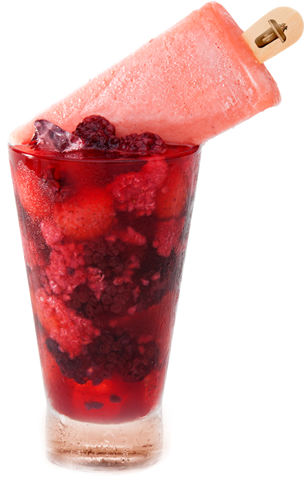 400ml De Caipirinha De Frutas Vermelhas E Paleta Com - Caipiroska Clipart (1024x1024), Png Download