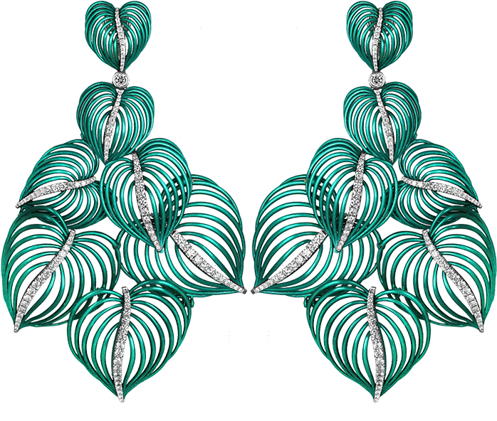 Las Palmas Earrings - Nano Ceramic Jewelry Clipart (700x700), Png Download