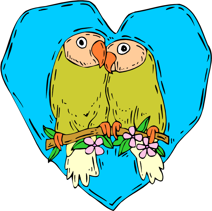Lady And The Tramp - Lovebirds Clipart (750x728), Png Download