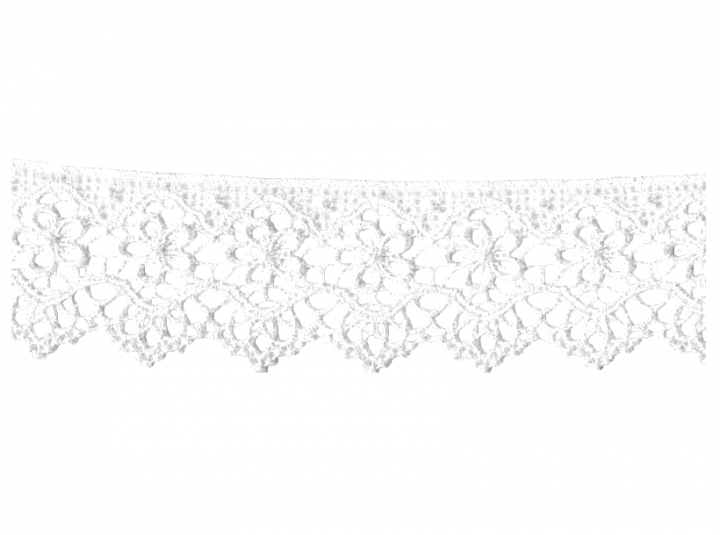 White Vintage Cluny Lace Trim, 2-1/8 Inch By - Portable Network Graphics Clipart (720x535), Png Download