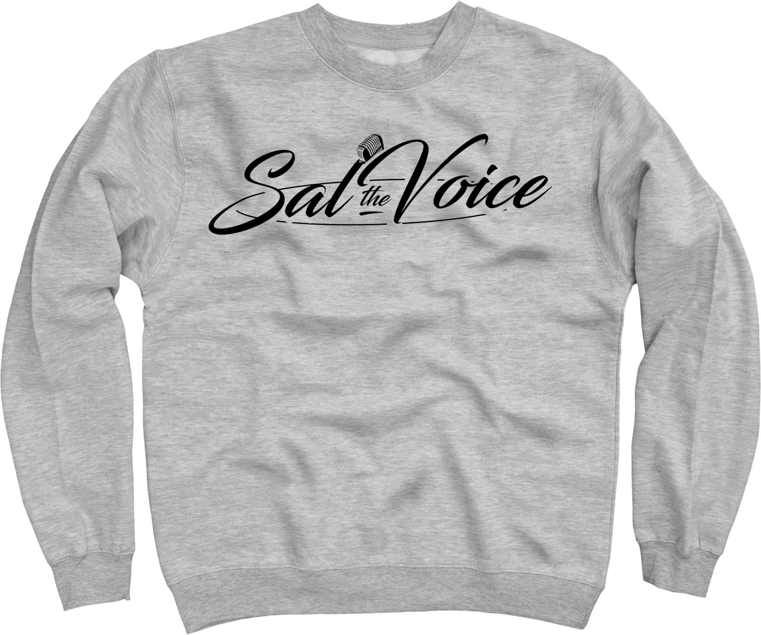 Sal The Voice Crew Neck Sweatshirt $45 - Long-sleeved T-shirt Clipart (2473x2063), Png Download