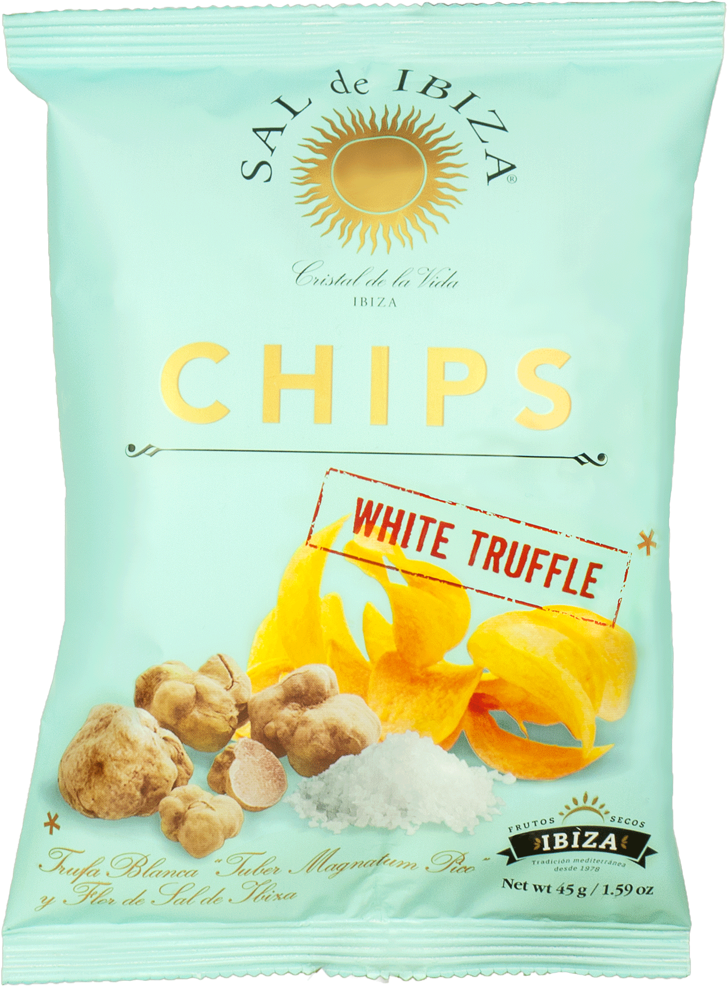 Sal De Ibiza Chips With White Truffle - Sal De Ibiza White Truffle Clipart (1493x1988), Png Download