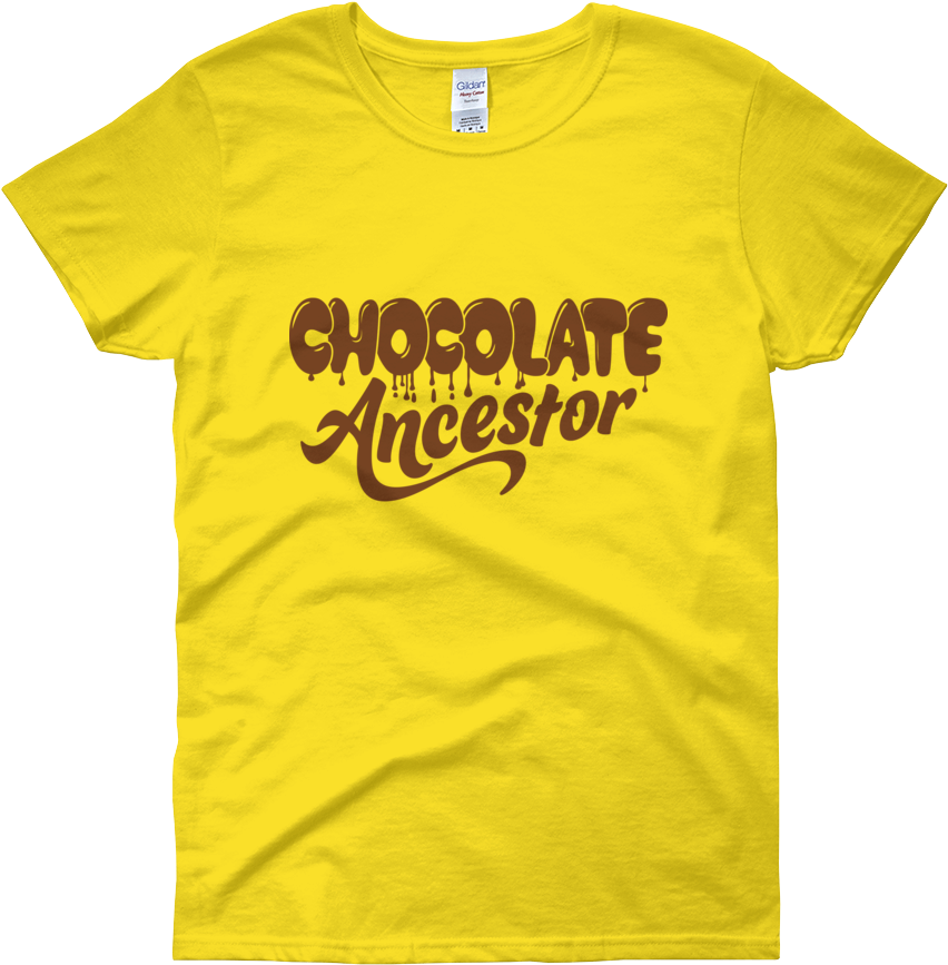 Dripping Chocolate Ancestor Ladies Short Sleeve T-shirt - Michigan Wolverines Volleyball Clothes Clipart (1000x1000), Png Download