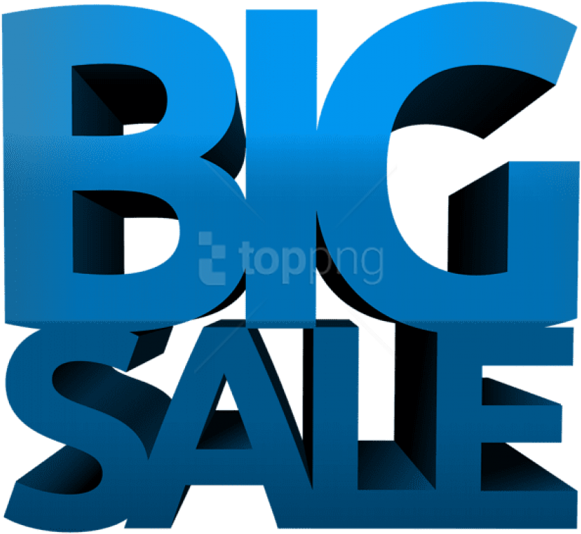 Download Big Sale Blue Clipart Png Photo - Transparent Big Sale Png (850x780), Png Download