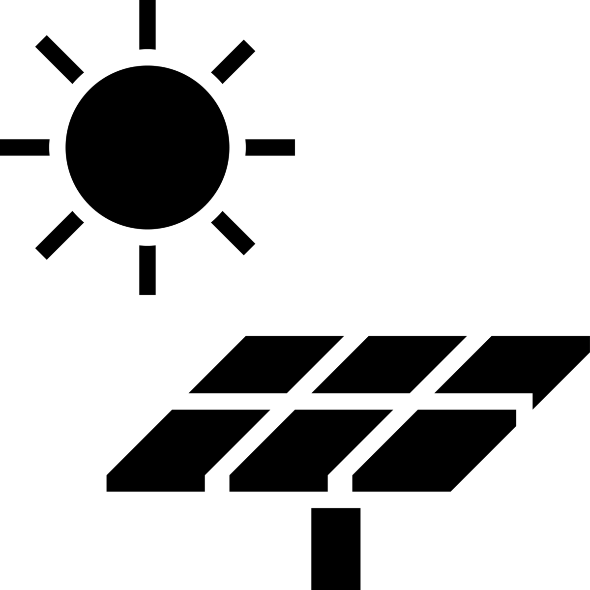 Solar Panel Icon Png Clipart (1200x1200), Png Download