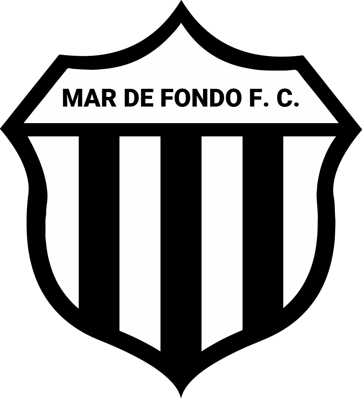 Escudo Mar De Fondo Fútbol Club V2 Clipart (1200x1322), Png Download